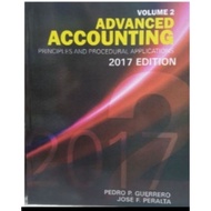♣✚▥ADVANCED ACCOUNTING vol.2 2017 ed. by Guerrero