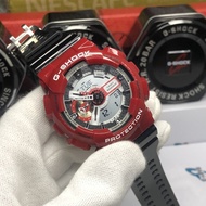 GA-110 Ducati Red Black motorcycle series sports watch resin watch strap HV647