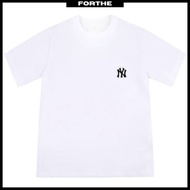 MLB Korea Logo T-shirt 280G UNISEX 100% Premium Cotton Oversized White T-shirt Korea MLB T-shirt