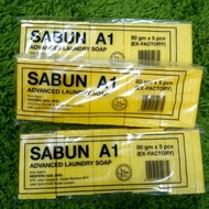 🔥4 x 80g🔥 A1 SABUN / GANSO SABUN / SABUN ECO / LAUNDRY SOAP / SABUN CHEAP / SABUN YELLOW / SABUN RM2