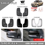 Vemart proton saga flx car side mirror cover accessories carbon fiber