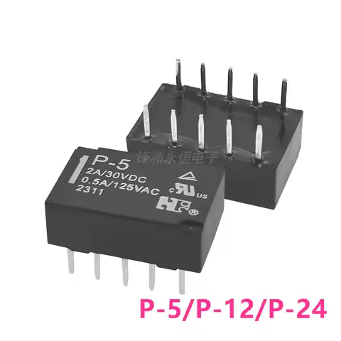 5Pcs New Original Relay P-5 P-12 P-24 5V 12V 24V Compatible G6H-2-5VDC 12VDC 24VDC Signal Relay