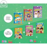 [KK] KIDS PRIMA OMAR & HANA Activity Book Pillars of Faith, Pillars of Islam, 5 Time Prayers, Syawal