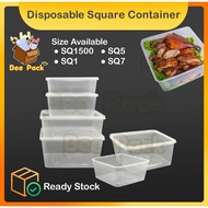 Disposable Plastic Food Square Container /Plastic Durian Box /Bekas Plastik Durian(RCSQ1500/SQ1/SQ5/