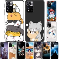For Redmi Note 11 Pro Plus 5G Case Lovely Soft TPU Silicone Cat Phone Cover For Xiaomi Redmi Note 11