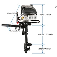 4 Stroke 5.5HP 149cc Outboard Boat Motor gasoline boat engine petrol outboard engine short shaft