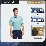adidas Đánh gôn Áo Polo 3 Sọc Nam Ngọc lam JX7206