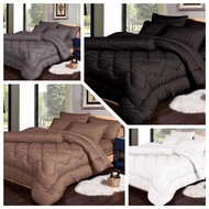 -😍TOTO Comforter CADAR HOTEL SINGLE/QUEEN  / king 7IN1 COMFORTER cadar plain