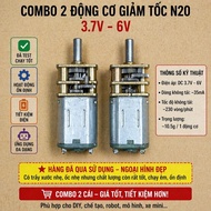 Combo of 2 N20 gear reduction motors 3.7V – 6V | Used goods - Beautiful appearance