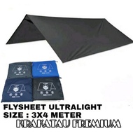 TENDA Flysheet 3X4 M krakatau - tent size 3m x 4m - FLYSHEET 3X4 M - waterproof tent coat - Tent Tar