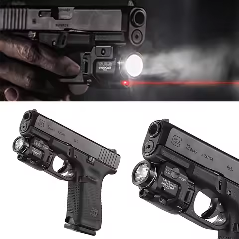 Tactical TLR TLR1 TLR7 TLR8 LED Strobe Weapons Light For Glock 17 19 Airsoft Rifle Scout Torch Hunti