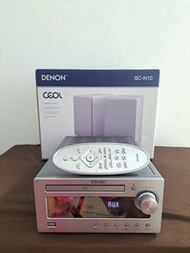 全新天龍Denon sc10 靚聲書架喇叭(未開封)連少用靚聲絕版日本Teac胆擴音機 (有 藍牙可接手機聽歌 Bluetooth & Aux in put或電視有藍牙可連接)，無CD功能。全套慳位好