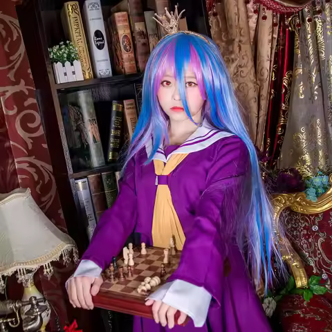Anime NO GAME NO LIFE Shiro Cosplay Costumes Outfit Halloween Christmas Uniform
