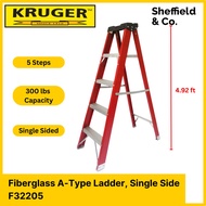 Kruger Fiberglass Single Side Ladder, F32205 (5 ft)