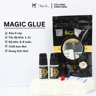 Black Magic Eyelash Extension Glue, Lasts 6-7 Weeks, Dry 1-2s, Less Spicy, Suitable for All Jobs / M