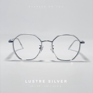 Glasses on you - Lustre silver แว่นตากรองแสง ตัดเลนส์ตามค่าสายตา