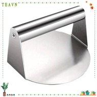 AEBYDEH Stainless Steel Grill Press, Stainless Steel Round Smash Burger Press, Steak Burger No Rust 