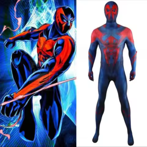 Spiderman Black Costume With Mask Cindy Moon Cosplay Spider Man Into The Spider Verse 2099 Costume H