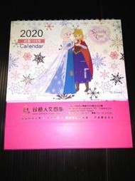 【全新】冰雪奇緣2 Frozen 2 月曆 桌曆 西元2020年 (中華民國109年)