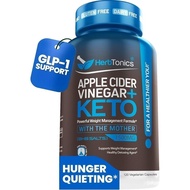Herbtonics Apple Cider Vinegar with Keto BHB Salts - Support Supplement | Keto Diet Pills for Women 