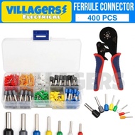 400 Pcs Electric Ferrule Terminal Wire Connector Crimp Connector Insulated With Box E7508 E7008 E050
