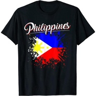 Philippines Flag Filipino Pride shirt Cotton T-shirt for Men and Women Tee Shirts Adults Short Sleev