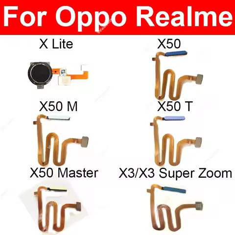 Power Button Fingerprint Sensor Flex Cable For Realme X Lite X50 Master X50M X50T X3 Super Zoom Fing
