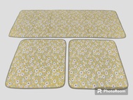 Cotton Car Seat Patchwork Cover 3 in1 Full Set Comfortable Seat Cushion Cover AlasKaki Kereta/Lapik 