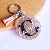 PERSONALISED GLITTER KEYCHAIN|PERSONALISED GIFTS