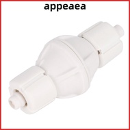 APPEAEA CO2 Check Valve, CO2 Control White Aquarium Check Valve, Aquarium Accessories Durable Plasti
