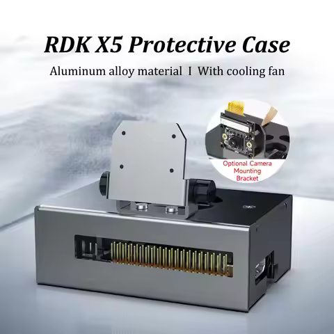 RDK X5 Aluminum Alloy Shell Main Control Chassis With Cooling Fan Protection Support Camera Installe