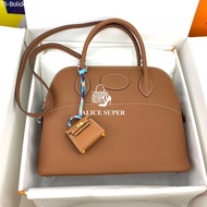 Hm BOLIDE Super Size [7 COLORS] 27-31cm, Togo leather - High quality genuine leather women's handbag