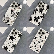 Aesthetic Softcase Butterfly Ribbon Cat Star motif for Xiaomi Redmi Note 13 12 11 10 10s 9 8 7 Mi 11