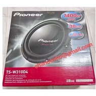 Pioneer TS-W310D4 1400 WATT 12” WOOFER-(1 PCS)