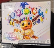 SV8.5 ETB Pokemon PTCG

卡sv8a 英文版美版禮盒

Pokémon TCG Scarlet & Violet Prismatic Evolutions Elite Train