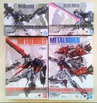 (日版) METAL BUILD Mobile Suit Gundam SEED Aile Strike Gundam + Sword+Launcher + Gunbarrel Striker
