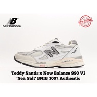 New Balance 990 V3 Sea Salt x Teddy Sant M990AL3 100% Genuine Shoes