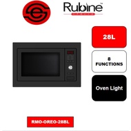 (FREE SHIPPING )Rubine 28L 8 Cooking Programmes  Microwave oven | RMO-OREO-28BL