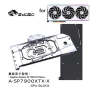 Bykski Full Coverage GPU Water Block and Backplate Use for Sapphire Radeon RX 7900 XTX Nitro +/Pulse Video Card Water Cooling / Full Cover Radiator A-SP7900XTX-X