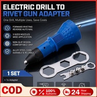 1 Set Electric Rivet Nut Gun Power Drill Rivet Gun Adapter Conversion Adapter Cordless Rivet Adaptor