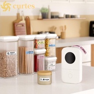 CURTES D30 Label Maker, Bluetooth Rechargeable Thermal Label Printer, Mini Reusable Without Ink Port