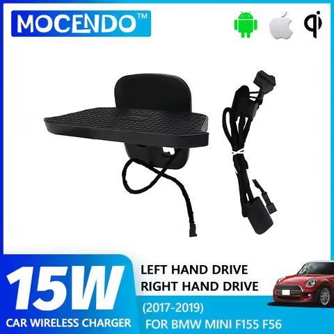 Car Wireless Charger for BMW Mini Cooper F56 F55 2017-2019 Fast Wireless Car Charger Interior Modifi