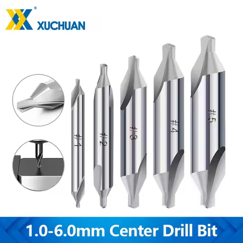 HSS Center Drill Bits 60 Degrees Countersinks Angle Bit Set 1.0mm 1.5mm 2.0mm 2.5mm 3mm 3.15mm 3.5mm