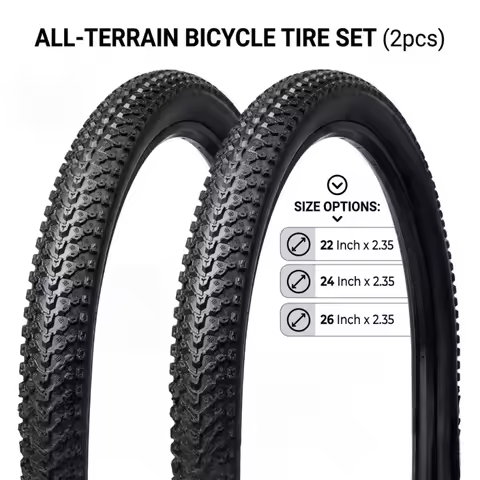 2pcs Bike Tires 26x2.35 24x2.35 22x2.35 MTB Mountain Bicycle Tyres Wide Rubber Wheels for BMX E-Bike