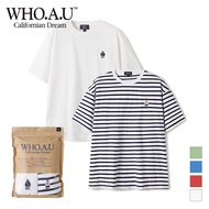 [WHO.A.U] Steve 2PACK Stripe T-shirts | WHRAE3791U