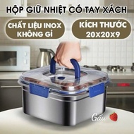 304 stainless steel container with handle