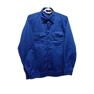 Work protection shirt, blue worker shirt