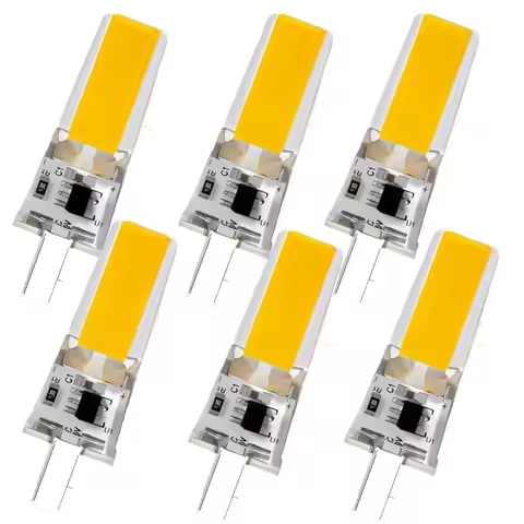 6pcs Mini Dimmable G4 LED COB Lamp 6W 9W Bulb AC DC 12V 220V Candle Lights Replace 45W Halogen for C