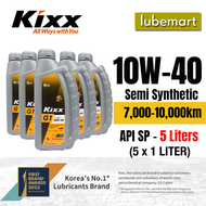 KIXX G1 Semi Synthetic Engine Oil 10W40 API SP (5 X 1 Liter)