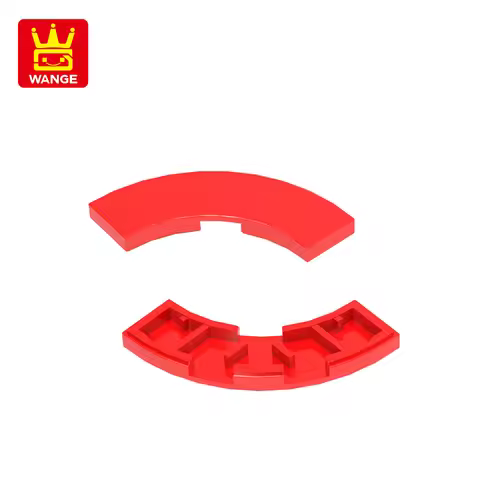 WANGE 79393 50g/105PCS 3 x 3 Curved 1/4 Ring Building Blocks MOC Accessories Compatible with Brick C